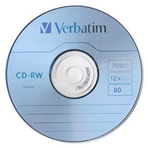 CD-RW 700MB 12x Cake 10pz VERBATIM SERL ReWritable