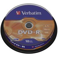 DVD-R 4.7GB 16x Cake 10pz VERBATIM Azo