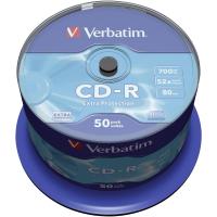 CD-R 700MB 52x Cake 50pz VERBATIM Extra Protection