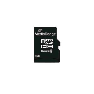 microSD 8GB MEDIARANGE SDHC c10 UHS-I/U1 con adattatore