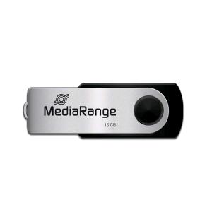PEN DRIVE 16GB MediaRange USB 2.0 NERA con SWIVEL
