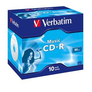 CD-R AUDIO 80min Jewel 1pz VERBATIM Music