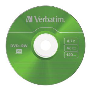 DVD+RW 4.7GB 4x Slim 5pz VERBATIM ColorMix SERL ReWritable