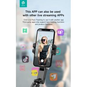 Asta selfie Q18 con Treppiede Gimbal 2D Telecomando e Luce