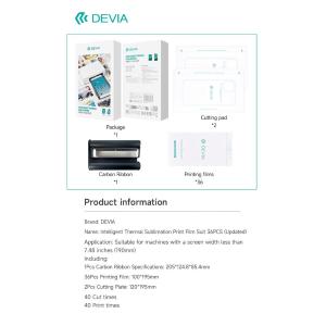Devia Set 36 pellicole stampabili + cartuccia toner Versione HD