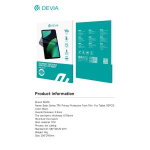 Devia Pellicola protettiva Privacy serie Basic per tablet Max 11'' - MINIMO 10pz