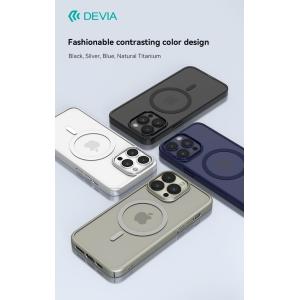 Cover Magnetica Glimmer con Apple Magsafe iPhone 15 Pro Silver