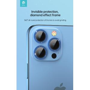 Proteggi lenti in diamantate iPhone 14Pro & 14Pro Max Cornice Blue