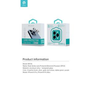 Proteggi lenti in diamantate iPhone 14Pro & 14Pro Max Cornice Blue