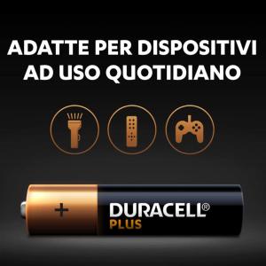 MINISTILO AAA ALCALINA DURACELL (MICRO / MN2400 / LR03 - 4ba) 1.5V PLUS 