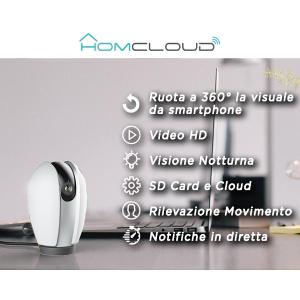 HomCloud Telecamera wi-fi Speed 4S Pan&Tilt
