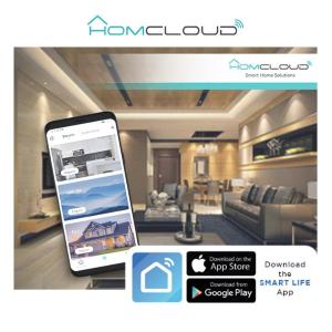 HomCloud Stringa di 200 Luci decorative Smart a Led RGB-IC Wi-Fi+Blue