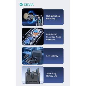 Doppio microfono wireless con connessione Tipo-C