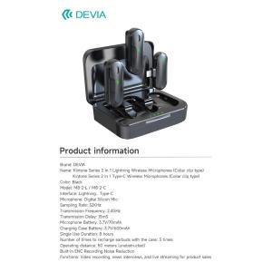 Doppio microfono wireless con connessione Tipo-C