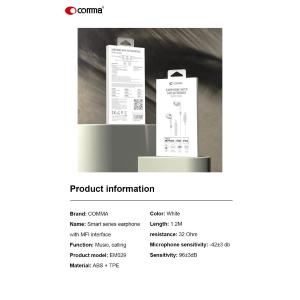 Auricolari Comma Apple Lightning Certificati MFI Voce/Musica