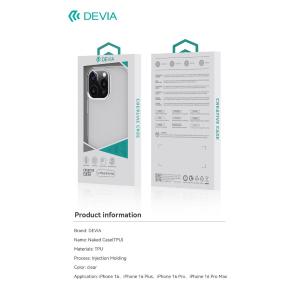 Devia Cover Trasparente Morbida in TPU per iPhone 16