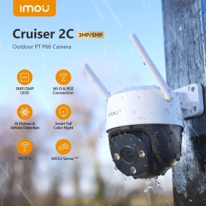 Imou Telecamera Cruiser 2C 3K PTZ IP/Wi-Fi Full-color 5MP 3.6mm IR