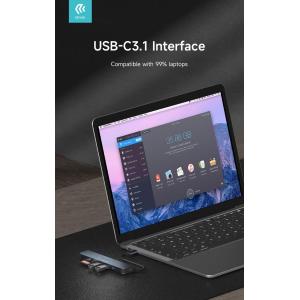 Devia Leopard Type-C a USB3.0*3+PD +lettore di schede 5 in 1 HUB