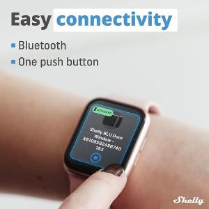 Shelly BLU Sensore a contatto magnet.+ Luminosita  BT - Nero