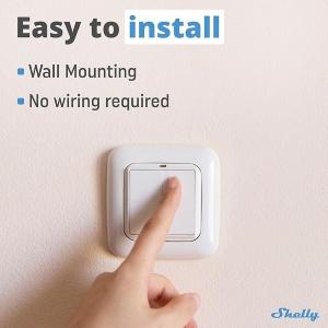 Shelly BLU Wall Switch 4 (Stand Alone) - Pulsante a muro senza fili 4 tasti