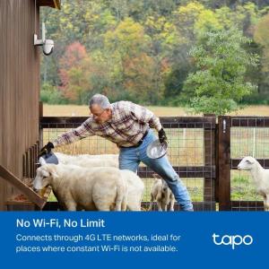 Tapo-TP Link Tapo Telecamera Pan/Tilt Outdoor 4G LTE TC40GW 12V DC