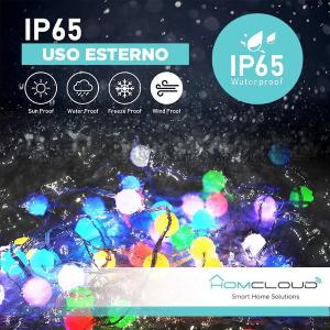 HomCloud Catena 66 Sfere luminose Smart RGB-IC Wi-Fi + Bluetooth 10M IP65