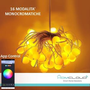 HomCloud Catena 66 Sfere luminose Smart RGB-IC Wi-Fi + Bluetooth 10M IP65