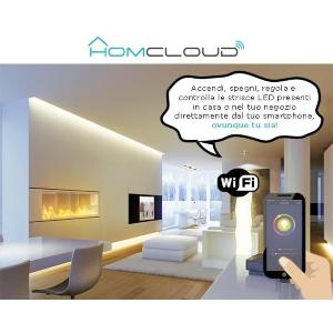 HomCloud Controller Strisce LED Wi-Fi 12-24V RGB + BIANCO