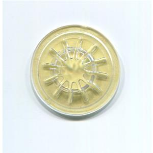 ROSETTE ADESIVE TRASPARENTI  PORTACD per RIVISTE Conf.25pz